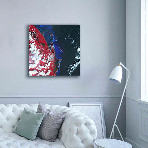 Image of 'Earth as Art: Cancun ' Canvas Wall Art,37 x 37