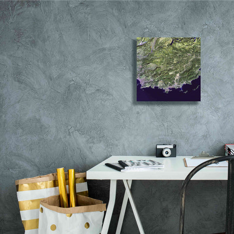 Image of 'Earth as Art: Coast France' Canvas Wall Art,12 x 12