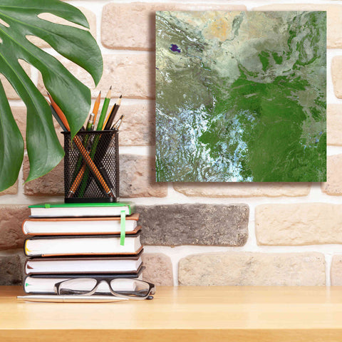 Image of 'Earth as Art: Eastern Asia' Canvas Wall Art,12 x 12