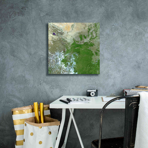 Image of 'Earth as Art: Eastern Asia' Canvas Wall Art,18 x 18
