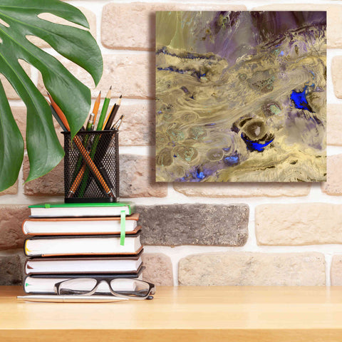 Image of 'Earth as Art: Great Salt Desert' Canvas Wall Art,12 x 12