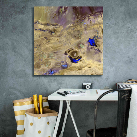 Image of 'Earth as Art: Great Salt Desert' Canvas Wall Art,26 x 26