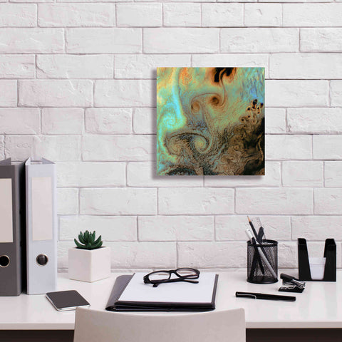 Image of 'Earth as Art: Von Karman Vortices' Canvas Wall Art,12 x 12