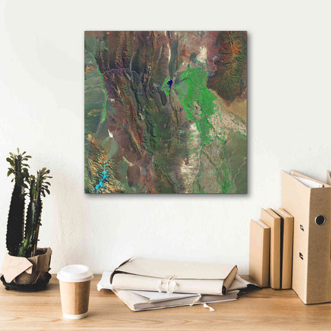 Image of 'Earth as Art: Barreal Blanco,' Canvas Wall Art,18 x 18