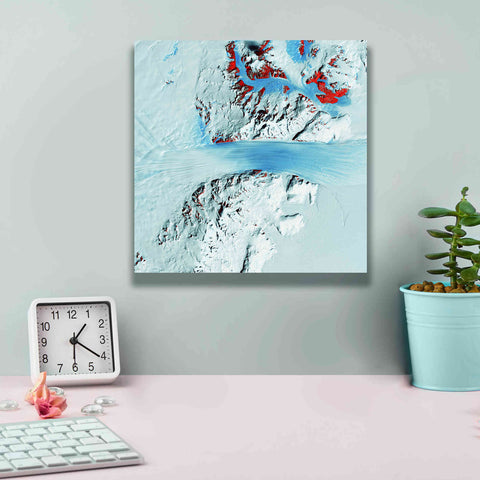 Image of 'Earth as Art: Byrd Glacier,' Canvas Wall Art,12 x 12