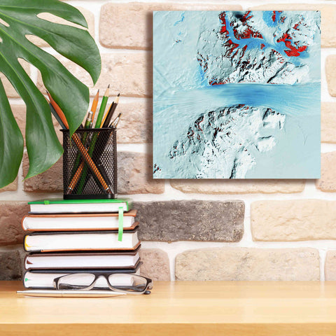 Image of 'Earth as Art: Byrd Glacier,' Canvas Wall Art,12 x 12