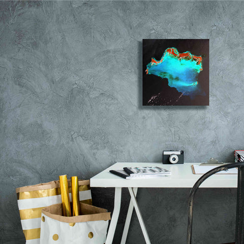 Image of 'Earth as Art: Caribbean Luxury,' Canvas Wall Art,12 x 12