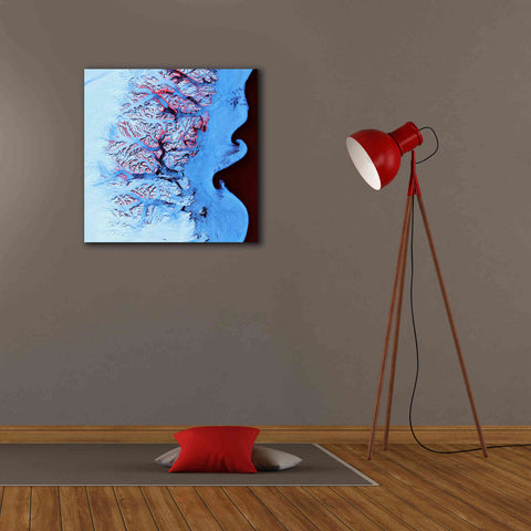Image of 'Earth as Art: Ice Waves,' Canvas Wall Art,26 x 26