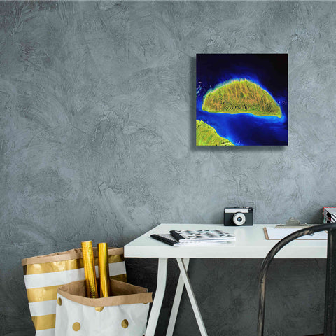 Image of 'Earth as Art: Island Rebound,' Canvas Wall Art,12 x 12