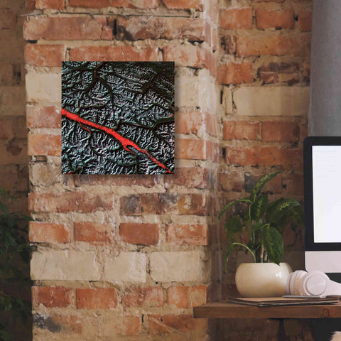 Image of 'Earth as Art: Rocky Mountain Trench,' Canvas Wall Art,12 x 12