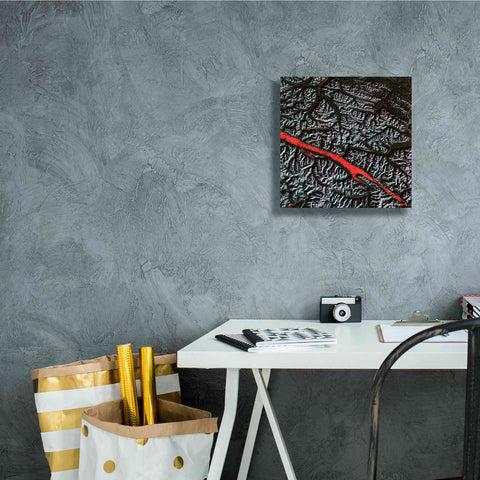 Image of 'Earth as Art: Rocky Mountain Trench,' Canvas Wall Art,12 x 12