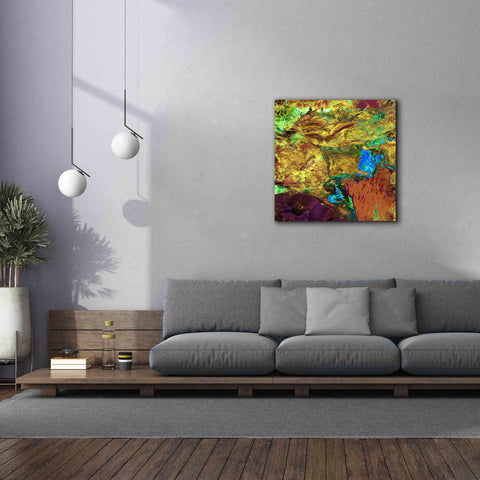 Image of 'Earth as Art: Spilled Paint,' Canvas Wall Art,37 x 37