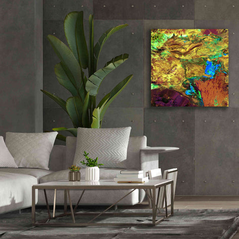 Image of 'Earth as Art: Spilled Paint,' Canvas Wall Art,37 x 37