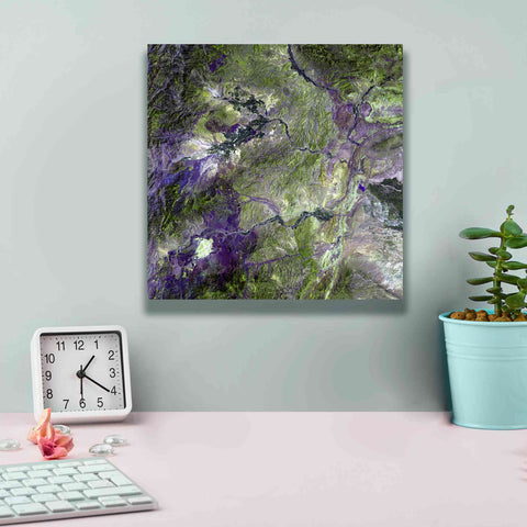 Image of 'Earth as Art: Waziristan Hills,' Canvas Wall Art,12 x 12