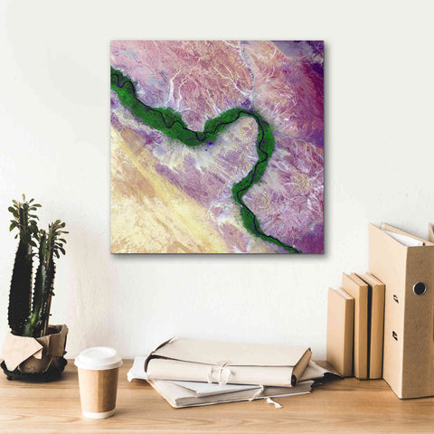 Image of 'Earth as Art: Life Along the Nile,' Canvas Wall Art,18 x 18