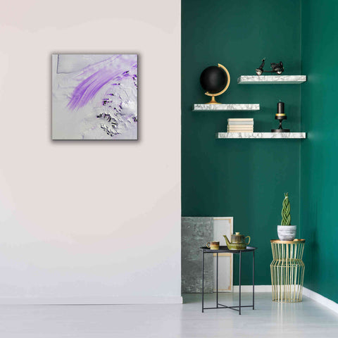 Image of 'Earth as Art: Slessor Glacier,' Canvas Wall Art,26 x 26