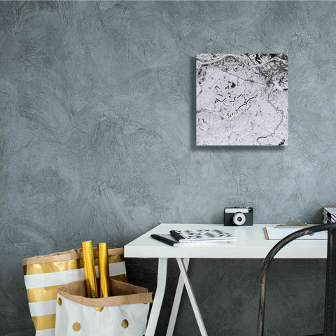 Image of 'Earth as Art: Etched in Snow,' Canvas Wall Art,12 x 12