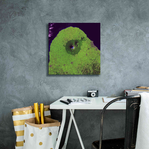 Image of 'Earth as Art: Mount Taranaki,' Canvas Wall Art,18 x 18