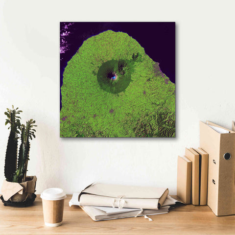 Image of 'Earth as Art: Mount Taranaki,' Canvas Wall Art,18 x 18