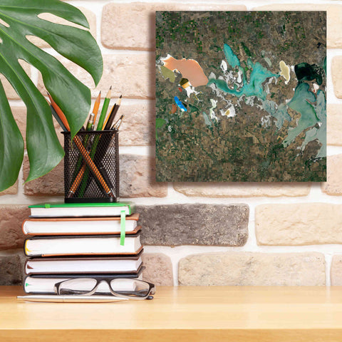 Image of 'Earth as Art: Putrid Sea,' Canvas Wall Art,12 x 12
