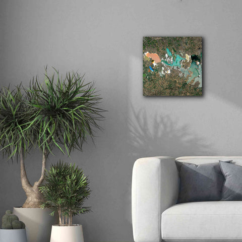 Image of 'Earth as Art: Putrid Sea,' Canvas Wall Art,18 x 18