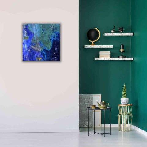 Image of 'Earth as Art: Earth's Aquarium,' Canvas Wall Art,26 x 26