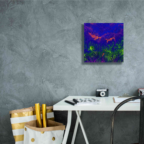 Image of 'Earth as Art: Fanciful Fluorescence,' Canvas Wall Art,12 x 12