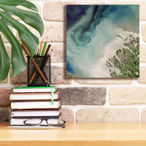 Image of 'Earth as Art: Mackenzie Meets Beaufort,' Canvas Wall Art,12 x 12