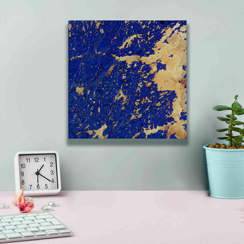 Image of 'Earth as Art: Copper and Blue,' Canvas Wall Art,12 x 12