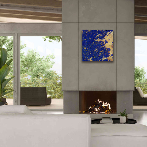 Image of 'Earth as Art: Copper and Blue,' Canvas Wall Art,26 x 26