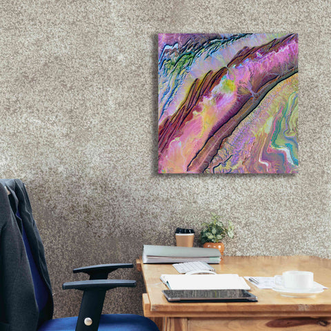 Image of 'Earth as Art: Desert Ribbons,' Canvas Wall Art,26 x 26