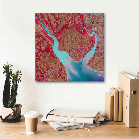 Image of 'Earth as Art: Mezen Mixing,' Canvas Wall Art,18 x 18
