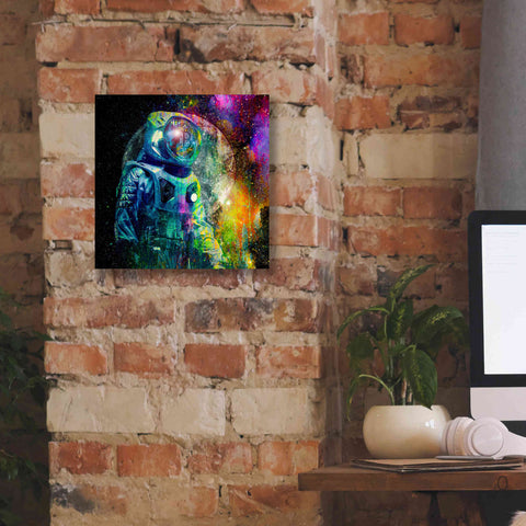 Image of 'BTC Bitcoin Moonlanding,' Canvas Wall Art,12 x 12