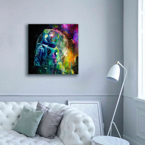 Image of 'BTC Bitcoin Moonlanding,' Canvas Wall Art,37 x 37