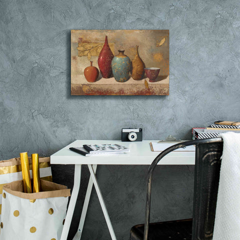 Image of Epic Art 'Leaves and Vessels' by James Wiens, Canvas Wall Art,18 x 12