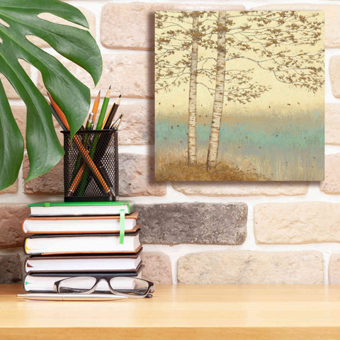 Image of Epic Art 'Golden Birch I' by James Wiens, Canvas Wall Art,12 x 12