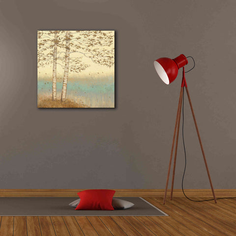 Image of Epic Art 'Golden Birch I' by James Wiens, Canvas Wall Art,26 x 26