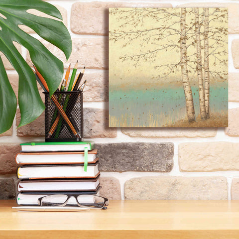 Image of Epic Art 'Golden Birch II' by James Wiens, Canvas Wall Art,12 x 12