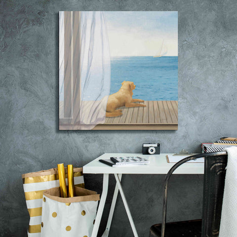 Image of Epic Art 'Blue Breeze II' by James Wiens, Canvas Wall Art,26 x 26