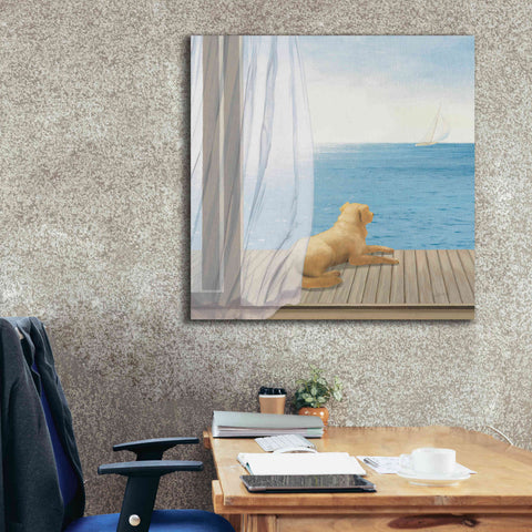 Image of Epic Art 'Blue Breeze II' by James Wiens, Canvas Wall Art,37 x 37