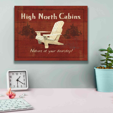Image of Epic Art 'Lodge Signs II' by James Wiens, Canvas Wall Art,16 x 12