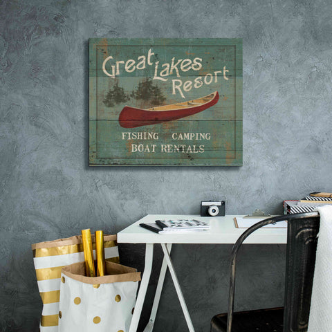 Image of Epic Art 'Lodge Signs III' by James Wiens, Canvas Wall Art,24 x 20