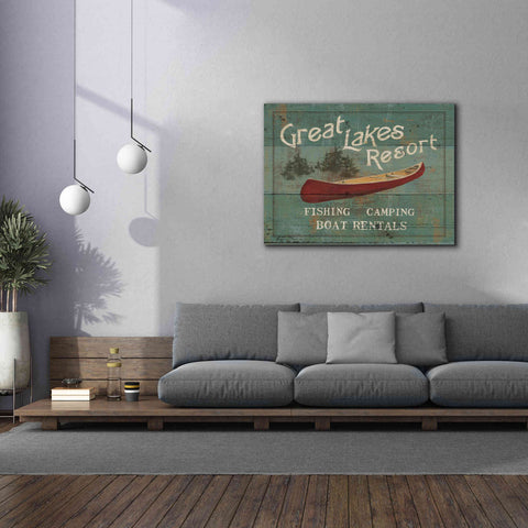 Image of Epic Art 'Lodge Signs III' by James Wiens, Canvas Wall Art,54 x 40