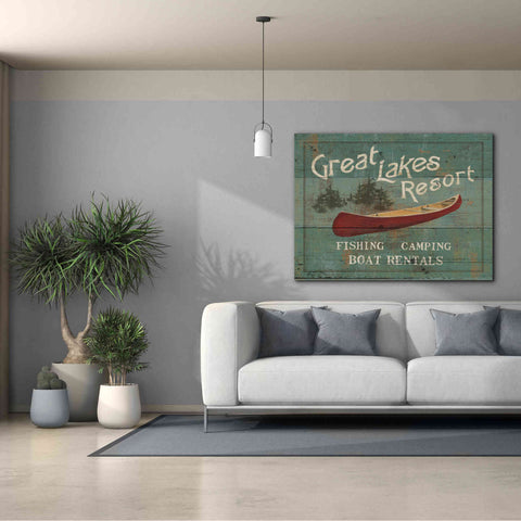 Image of Epic Art 'Lodge Signs III' by James Wiens, Canvas Wall Art,54 x 40