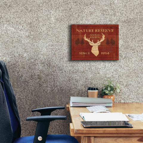 Image of Epic Art 'Lodge Signs IX' by James Wiens, Canvas Wall Art,16 x 12