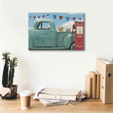 Image of Epic Art 'Lets Go for a Ride II' by James Wiens, Canvas Wall Art,18 x 12