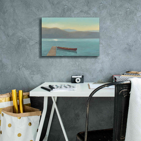 Image of Epic Art 'Zen Canoe II' by James Wiens, Canvas Wall Art,18 x 12