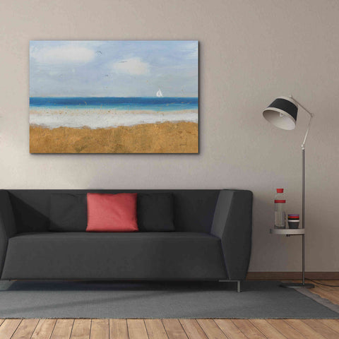 Image of Epic Art 'Beach Horizon' by James Wiens, Canvas Wall Art,60 x 40