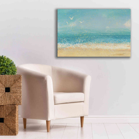 Image of Epic Art 'Splatter Beach I' by James Wiens, Canvas Wall Art,40 x 26