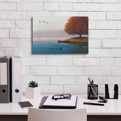 Image of Epic Art 'Early in the Morning' by James Wiens, Canvas Wall Art,18 x 12